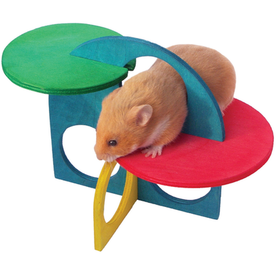 Rosewood игрушка для грызунов деревянная "комплекс игровой", мультиколор, 13см