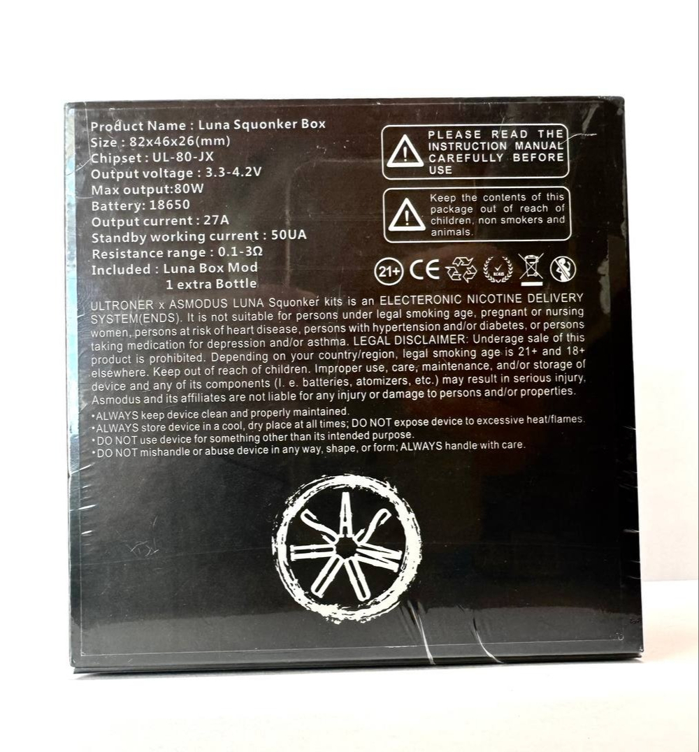 Бокс-мод Ultroner х Asmodus Luna Squonker