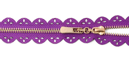 Молния  декор  15см фиолетовый/334