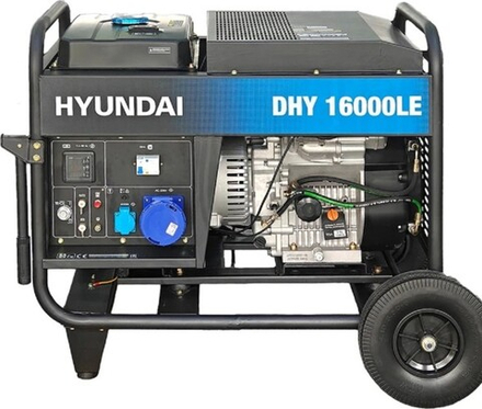 Электростанция дизельная с воздушным охлаждением HYUNDAI DHY 16000LE открытая