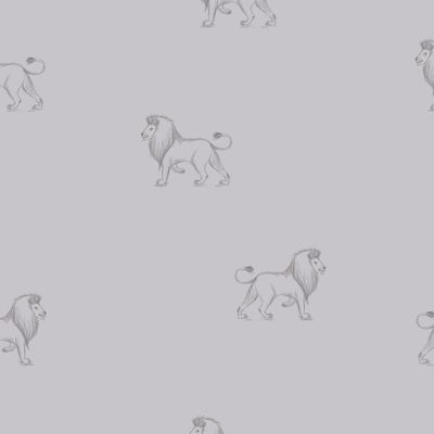 Лев на сером