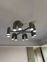 Pendant design lamp Cirkus by AGO Lighting (4 lampshade /Grey)