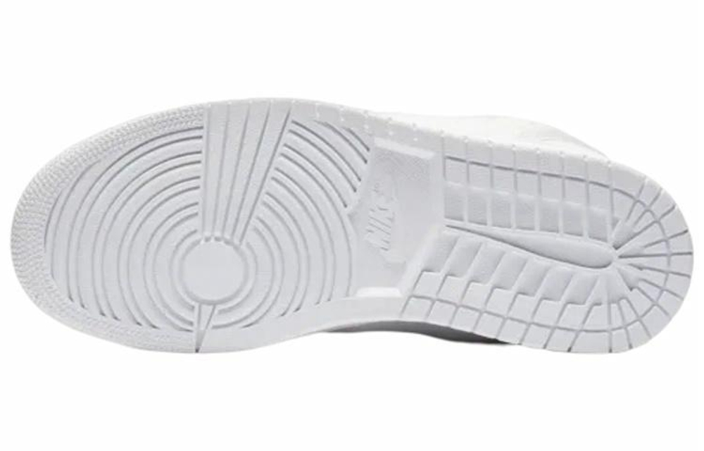 Кроссовки Jordan Air Jordan 1 Retro High Zip White (Женская размерная сетка)