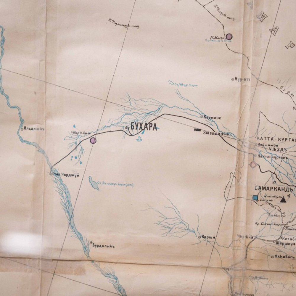 Карта полезных ископаемых Туркестана и Бухары