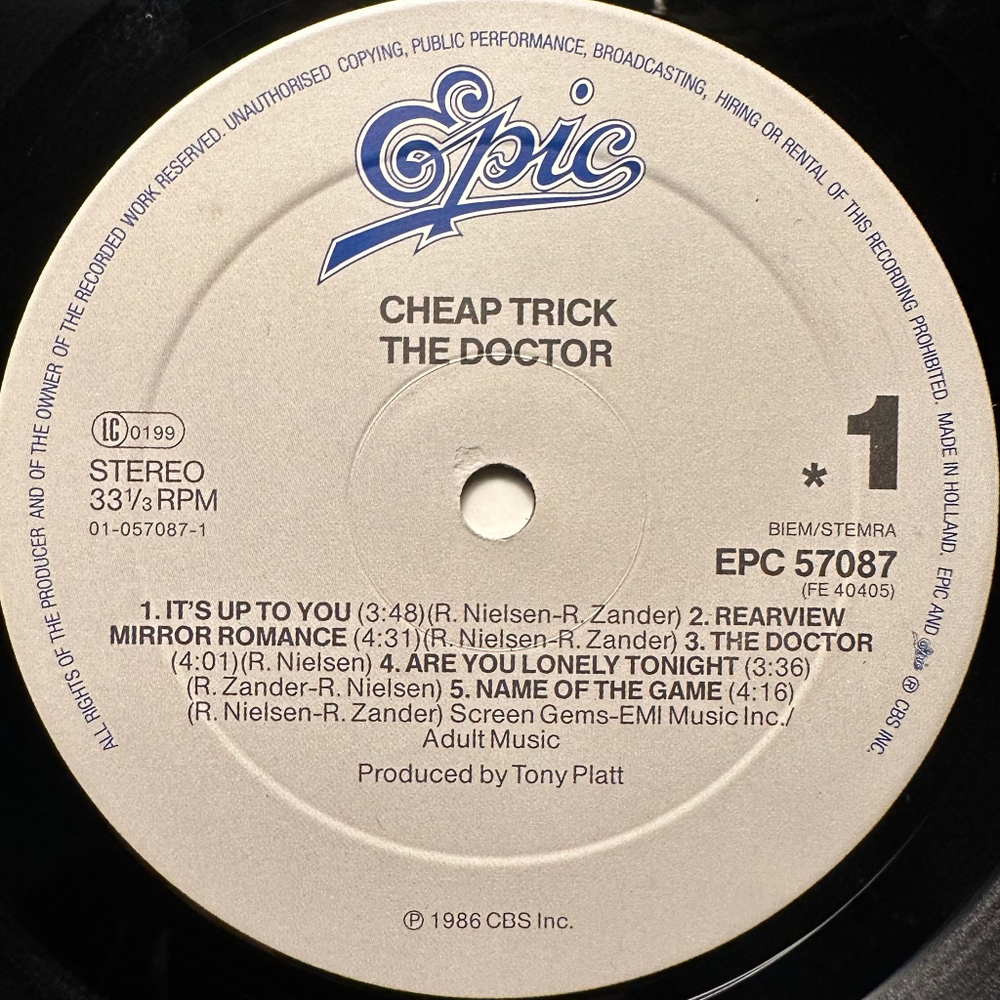 Cheap Trick - The Doctor (Голландия 1986г.)