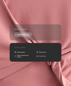 Oysho Топ-майка Comfortlux с перекрестными деталями, светло-розовый