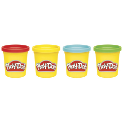 Hasbro G0512 G0688 — Набор с пластилином Play-Doh Классические цвета набор из 4 тюбиков G0688 — фото 3