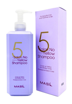 Тонирующий шампунь для осветленных волос Masil 5 Salon No Yellow Shampoo, корейская косметика