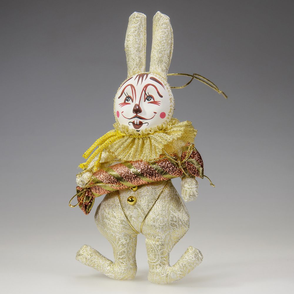 Ёлочная игрушка Кролик с конфетой