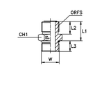 Соединение ORFS 11/16" UNF 1.1/16"