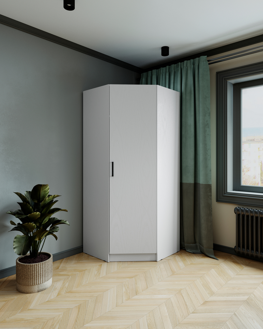 Шкаф угловой Ларс скос (МБ3)