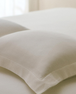 Zara Home наволочка декоративная из хлопка, молочный, 50x50 см
