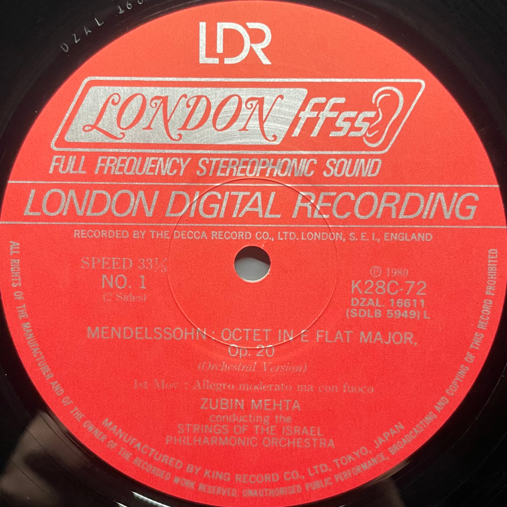 Мендельсон - Октет Op. 20 (Япония)