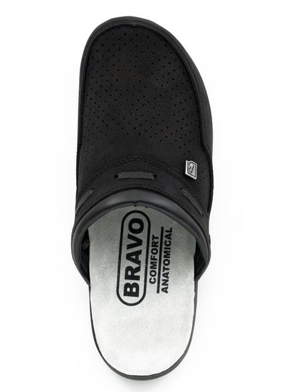 «Ivan 2.0» | Мужские тапочки-сабо (черный)