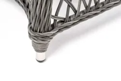 "Эспрессо-80 L" обеденная группа плетеная, цвет графит