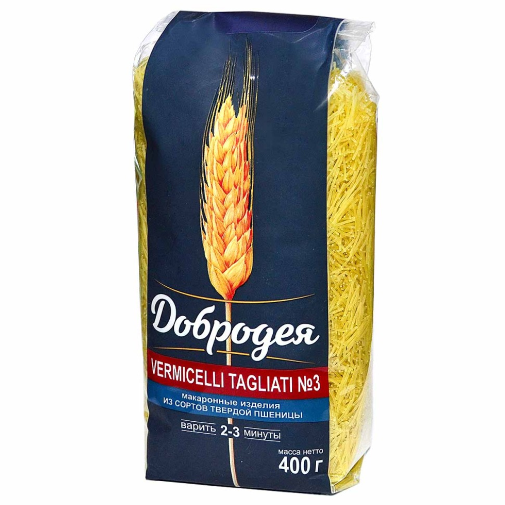Вермишель Добродея Tagliati №3 400 гр