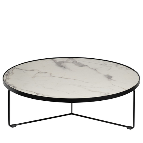 33FS-CT275-BL Стол журнальный Royal White d90*27,5см