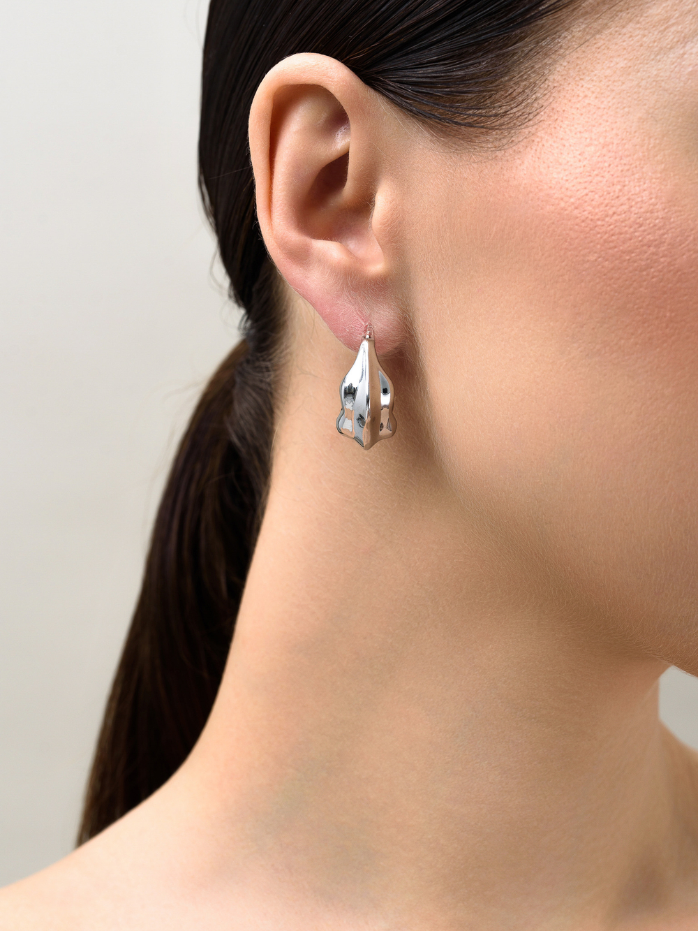 Серьги "Shopping cart" Silver