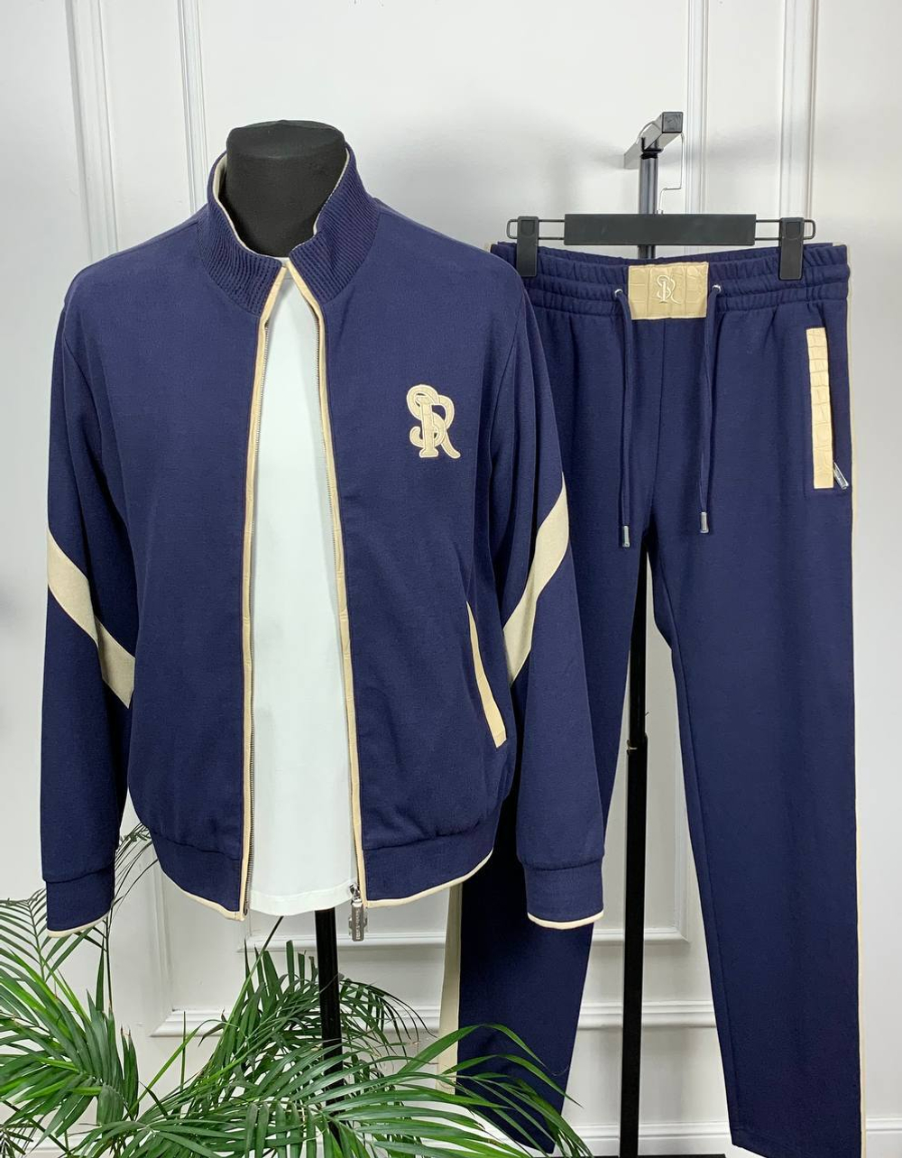 Спортивный костюм Loro Piana вставка из кожи крокодила