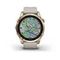 Умные часы Garmin FENIX 7S Sapphire Solar титановый кремово-золотой с светло-песочным силиконовым ремешком