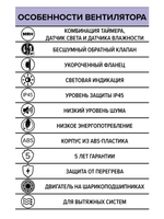 Вентилятор накладной AIR D100 обр.клапан MRH DICITI