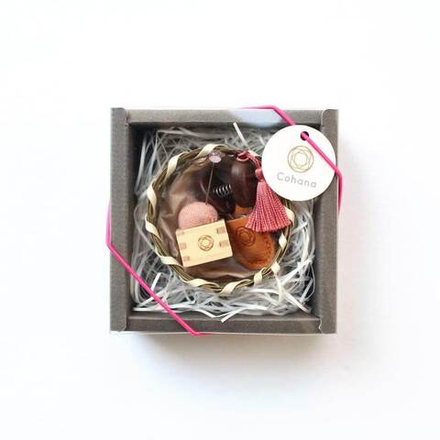 Подарочный набор: мини-ножницы Seki + игольница Masu, цвет розовый