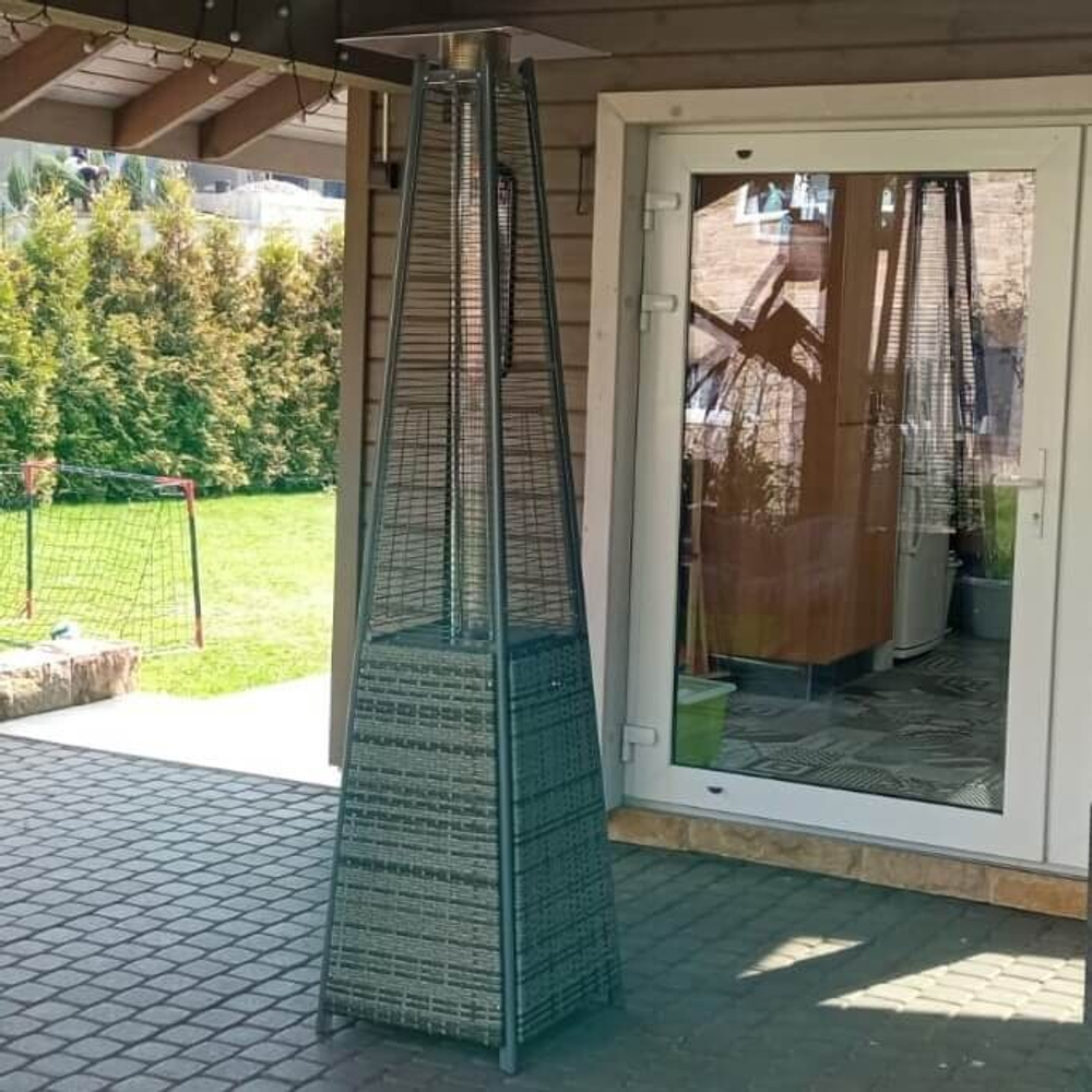 Уличный газовый обогреватель 13I Rotang Gray + Чехол