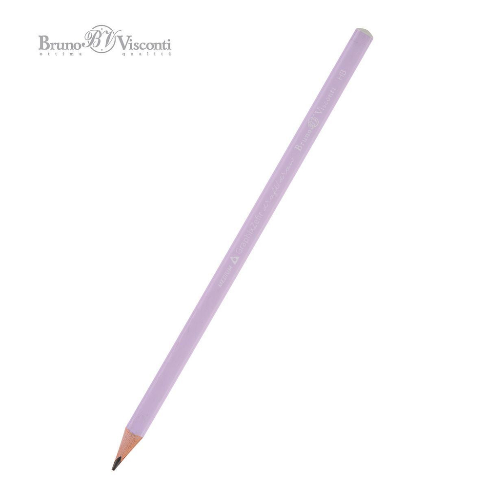 Карандаш ч/г НВ "Graphix Zefir. Нежно-сиреневый" (Bruno Visconti)