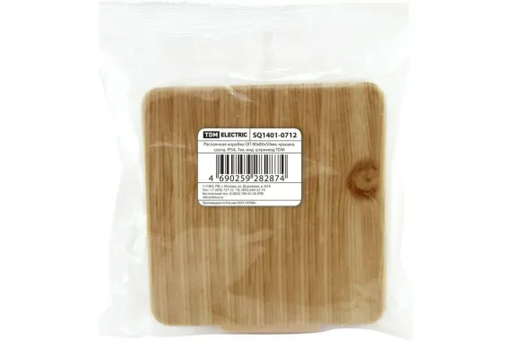 Коробка TDM 80*80*50 о/п IP54 сосна 27394
