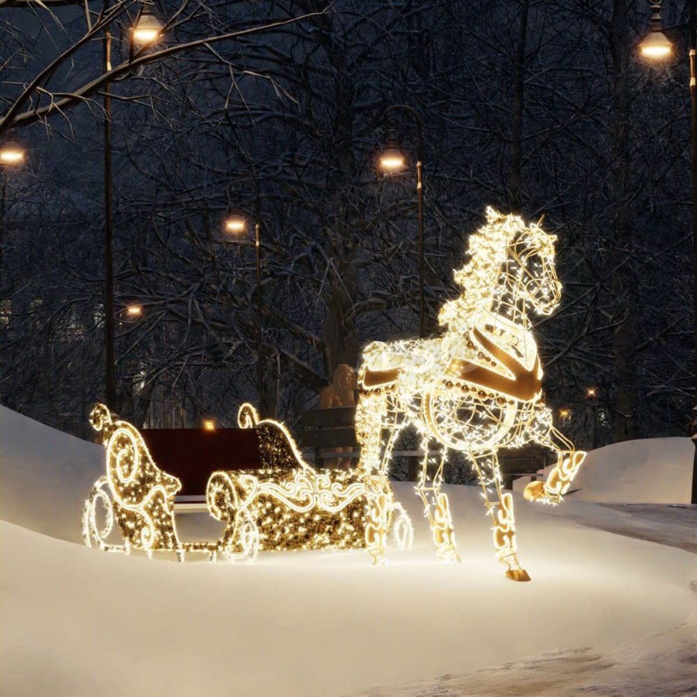 конструкция "Лошадь с санями"