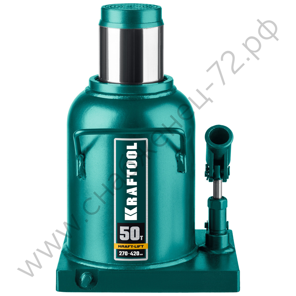 KRAFTOOL KRAFT-LIFT, 50 т, 270 - 420 мм, бутылочный гидравлический домкрат (43462-50)