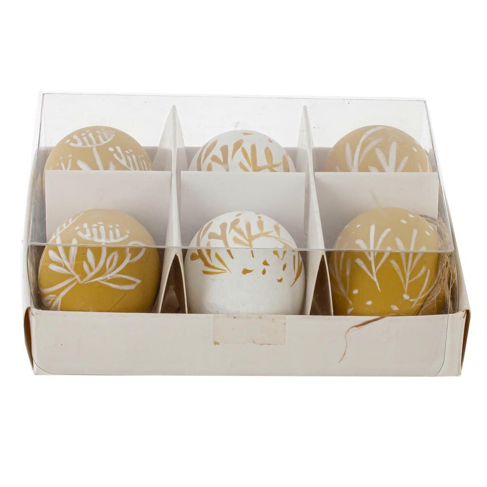 GAEM Набор из 6-ти изделий декоративных подвесных "Яйцо" (3,5*5,5), L15 W13 H5 см