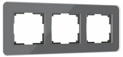 Рамка на 3 поста Werkel Elite (графит, стекло) W0032440