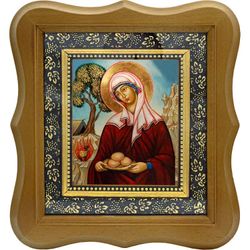 Сарра (Сара) праведная, жена ветхозаветного патриарха Авраама. Икона на холсте.