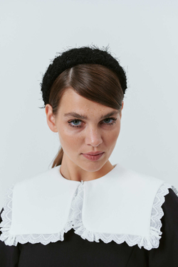 Ободок из шерсти