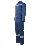 Костюм СТАНДАРТ-2 с СОП куртка, ПК, т.синий/ вас (56-58) 170-176