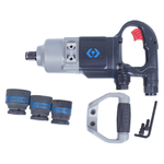 Гайковерт пневматический ударный 3/4", 2170 Нм, в комплекте 3 торцевые головки KING TONY P33671-160B