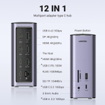 Док-станция USB Type C, UGREEN 90325
