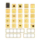 Donel R98 METAL матовое золото накладка для розеток RJ45+SAT, 2-я, серия DA