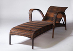 Шезлонг из искусственного ротанга Brisa, коричневый