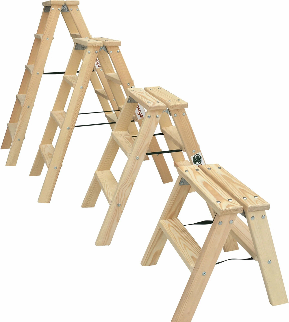 Стремянка деревянная Балчуг 2х7 wide