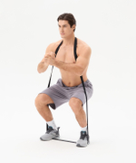 Эспандеры для кроссфита ES-205, высокая нагрузка, текстиль, черный