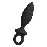 Черная анальная пробка 13,5см Erotist Toys Anal Plug Strob Size M