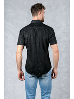 Рубашка Riccardo Ricci с коротким рукавом, черный,  629723