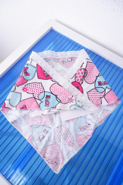 Косынка с сердечками