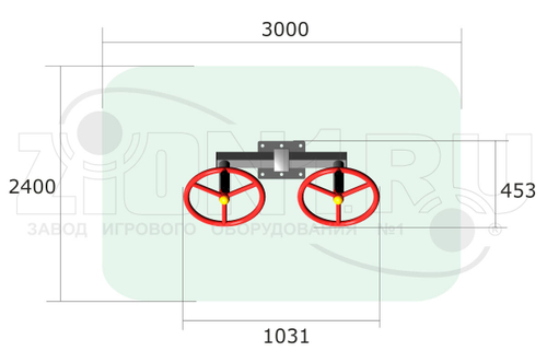 Тренажер уличный «Рули»