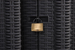 Уличный шкаф TOOMAX 2х дверный глубокий SANTORINI XL (3 полки), светло-серый/антрацит