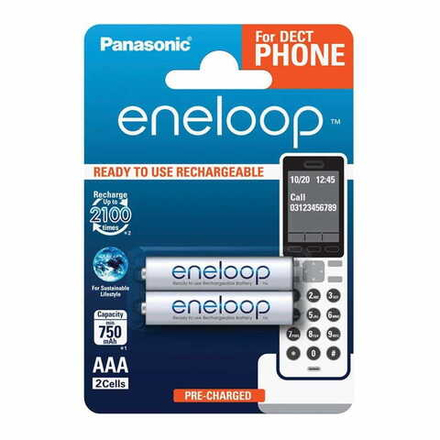 Аккумулятор Panasonic Eneloop BK-4MCCE/2DE 750 mAh 2шт AAA