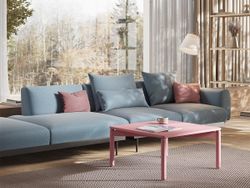 Столик кофейный Saga, 60х60 см, розовый