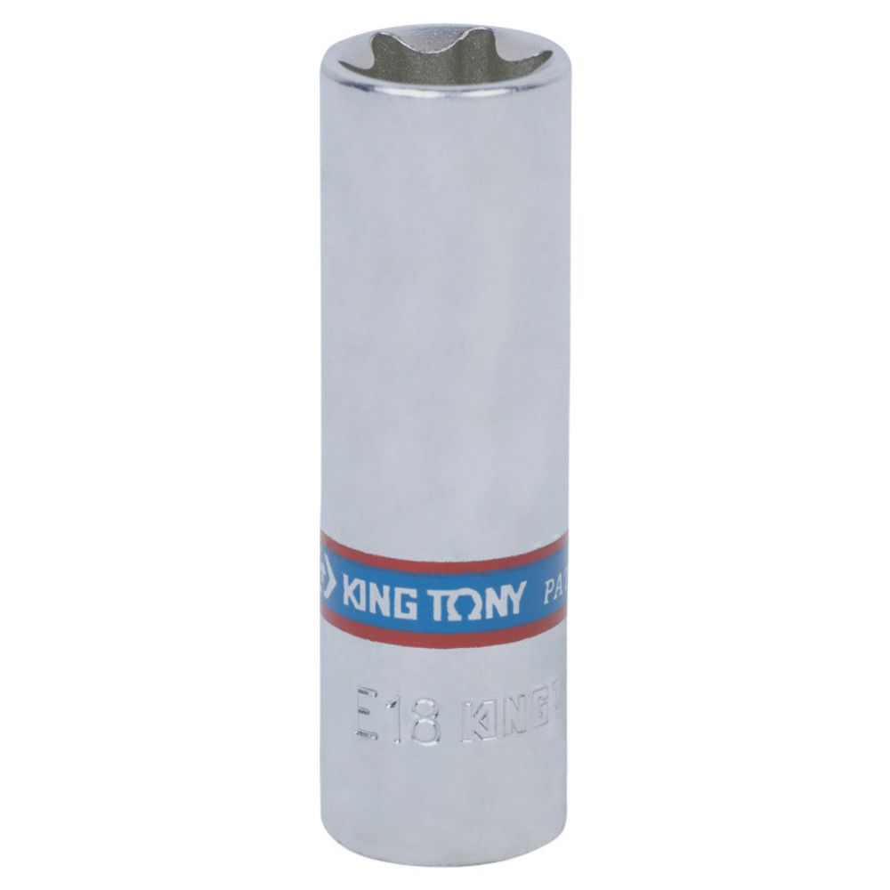 KING TONY (327518M) Головка торцевая глубокая TORX Е-стандарт 3/8", E18